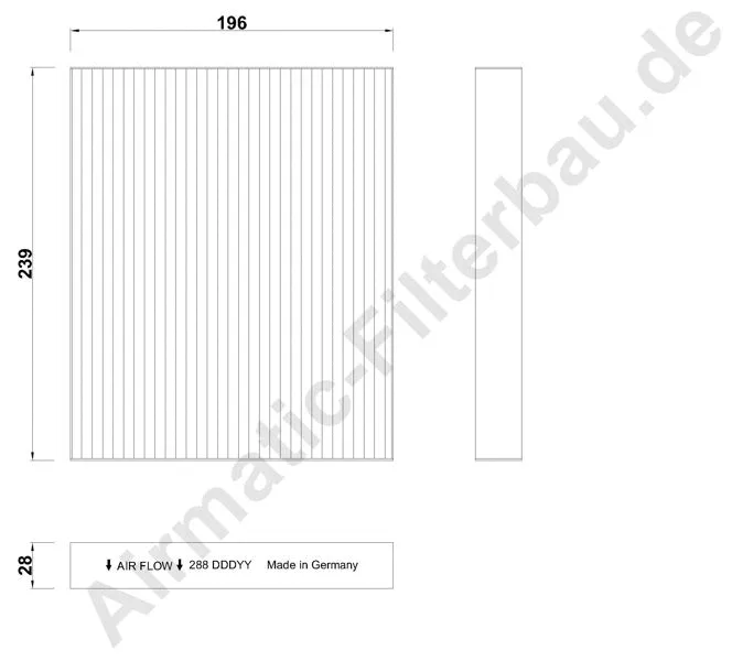 Filter, cabin air (IF1288)