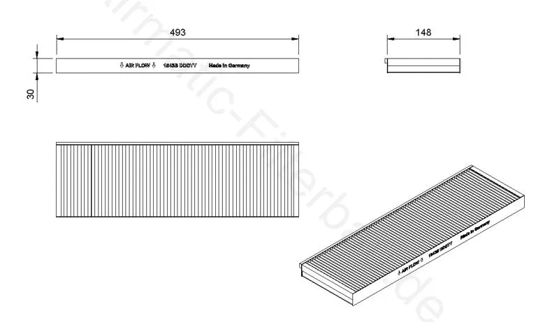 Filter, cabin air (IF1543B)