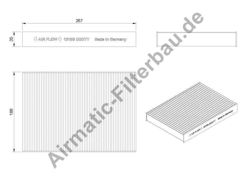 Filter, cabin air (IF1210B)