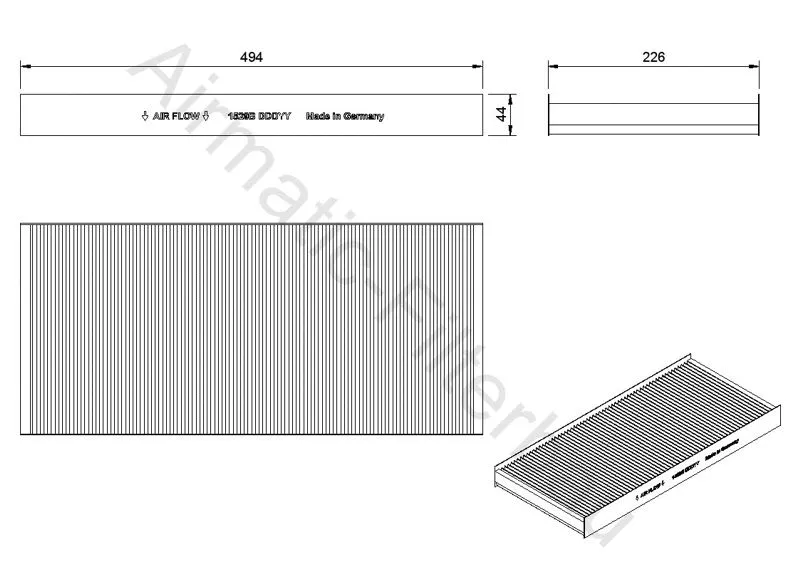 Filter, cabin air (IF1529B)