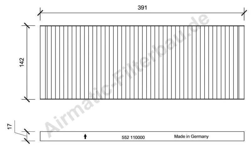 Filter, cabin air (IF0552)