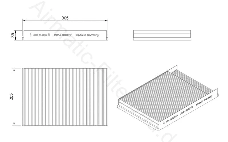 Filter, cabin air (IF0292-1)