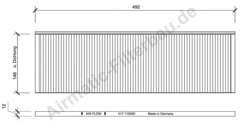 Filter, cabin air (IF0517)