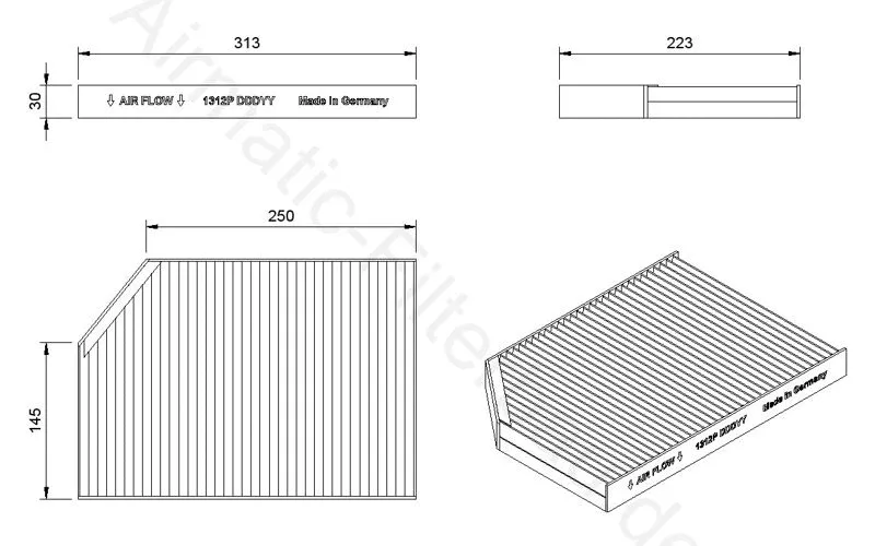 Filter, cabin air (IF1312P)