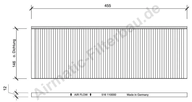 Filter, cabin air (IF0516)
