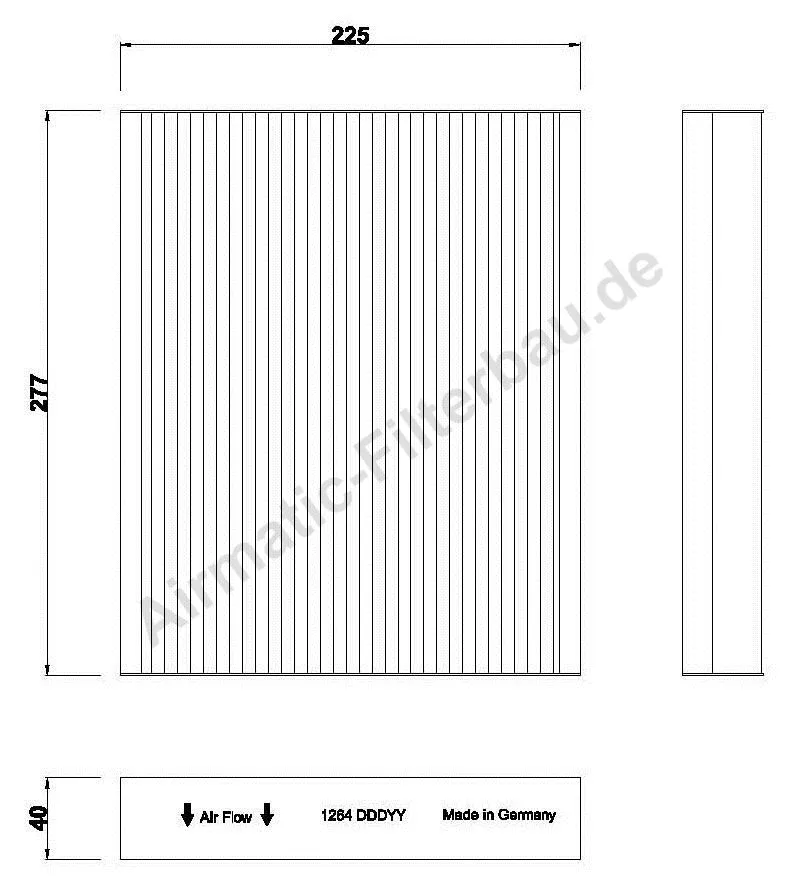 Filter, cabin air (IF1264B)