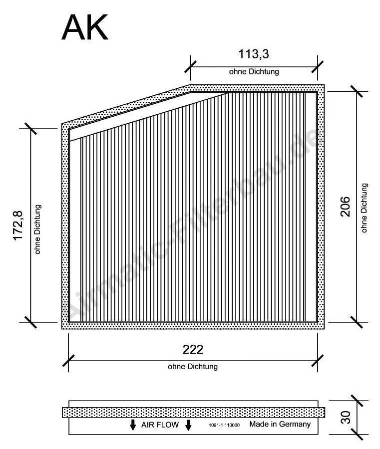 Filter, cabin air (IF1091-1)