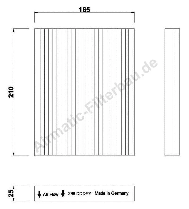Filter, cabin air (IF0268)