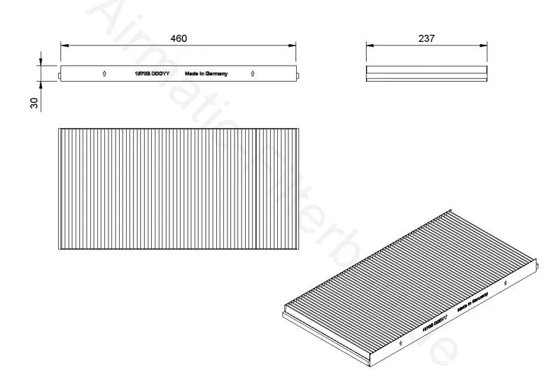 Filter, cabin air (IF1570B)