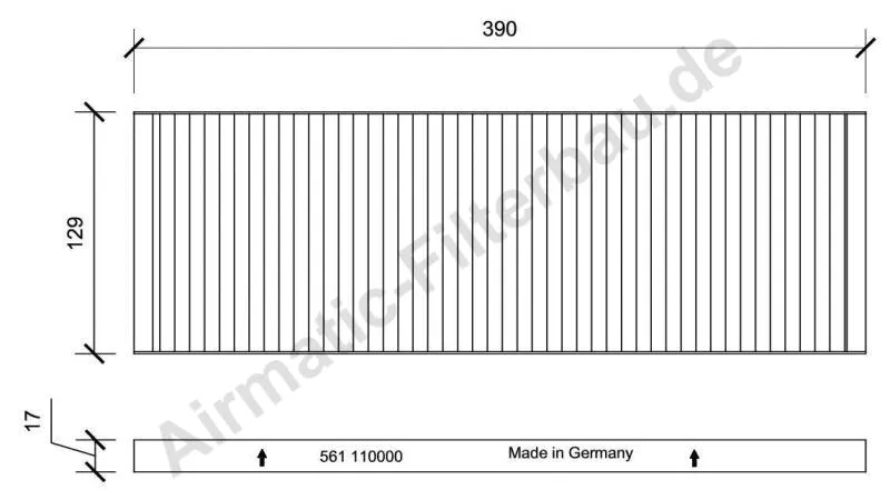 Filter, cabin air (IF0561)