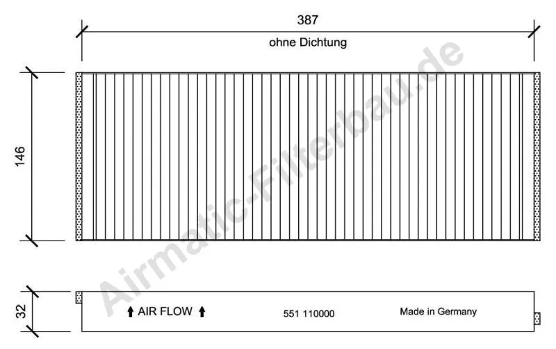 Filter, cabin air (IF0551)