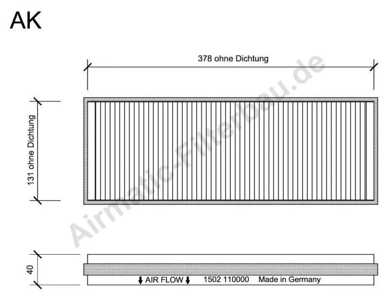 Filter, cabin air (IF1502)