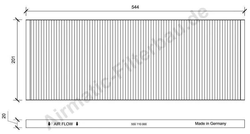 Filter, cabin air (IF0555)