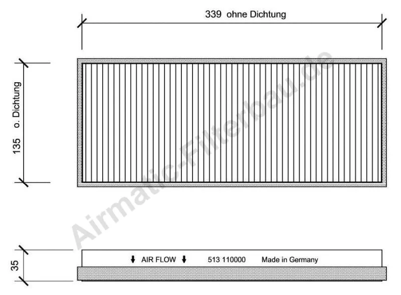 Filter, cabin air (IF0513)