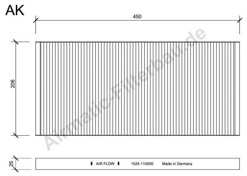 Filter, cabin air (IF1524)