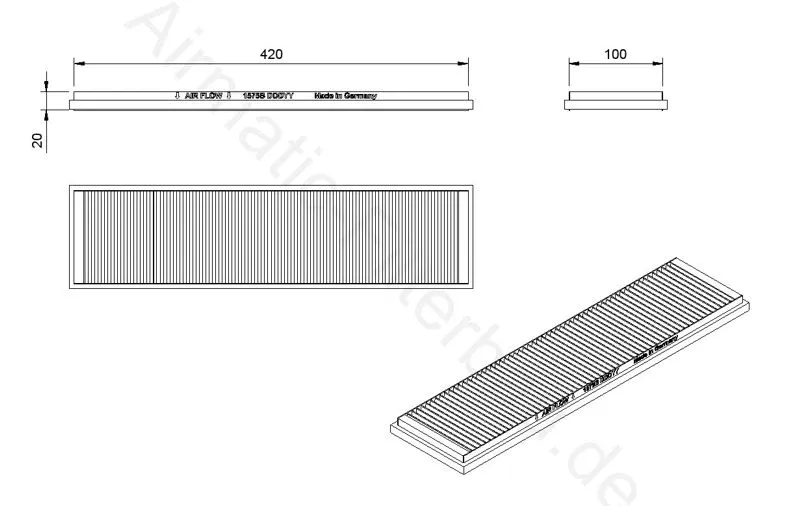 Filter, cabin air (IF1575B)