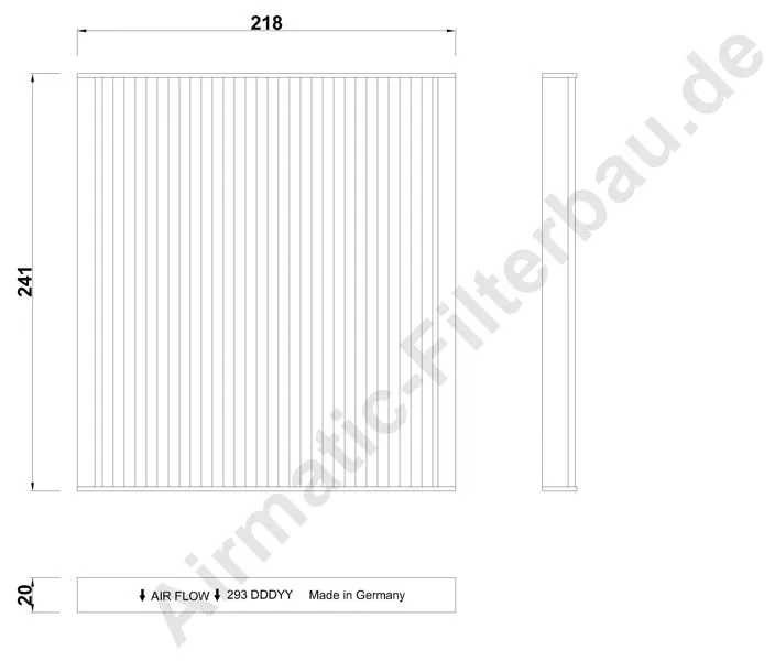 Filter, cabin air (IF0293)