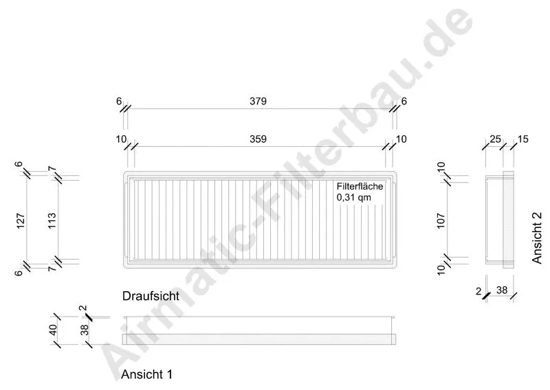 Filter, cabin air (IF0808)
