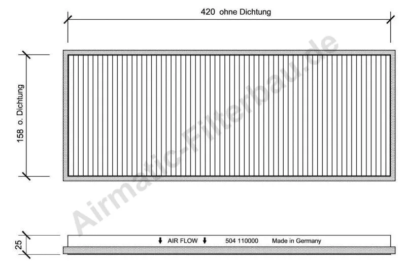 Filter, cabin air (IF0504)
