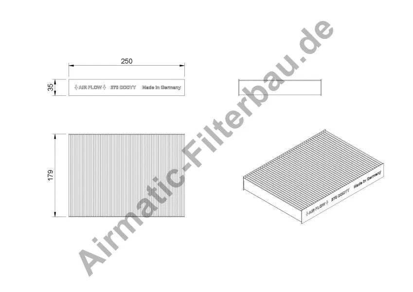 Filter, cabin air (IF0270)