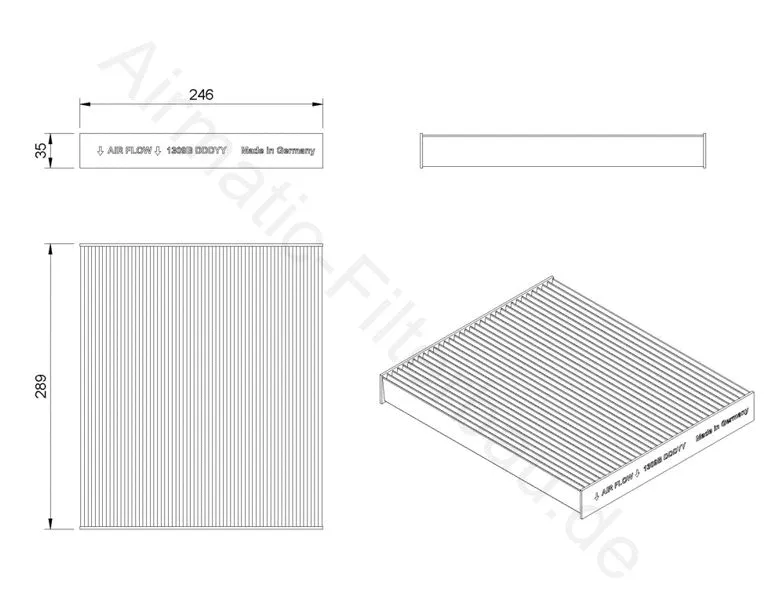Filter, cabin air (IF1309B)