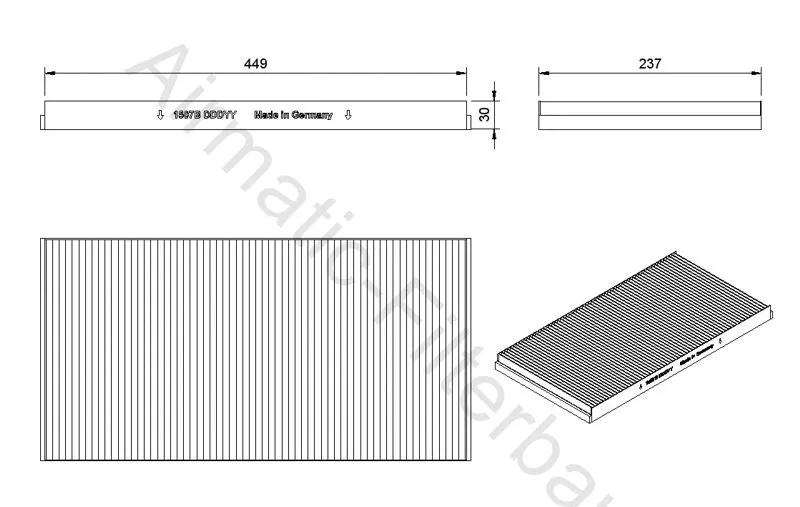 Filter, cabin air (IF1507B)