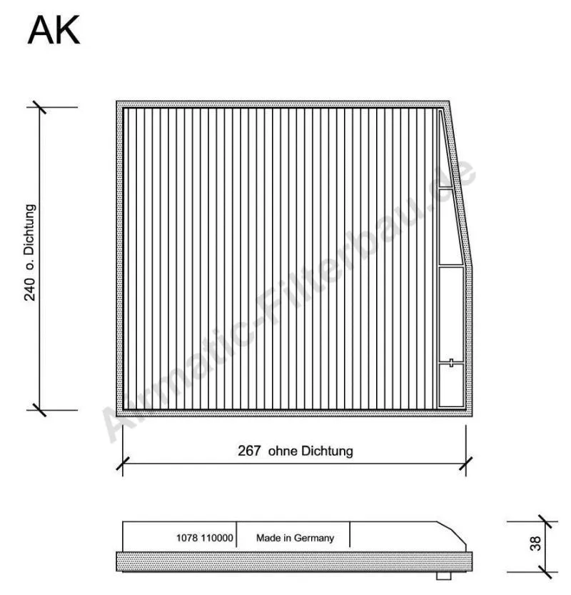 Filter, cabin air (IF1078B)