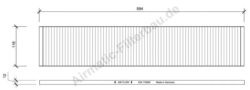Filter, cabin air (IF0534)