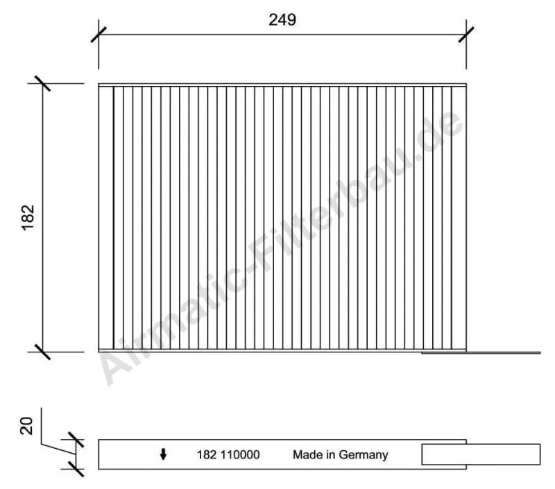 Filter, cabin air (IF0182)