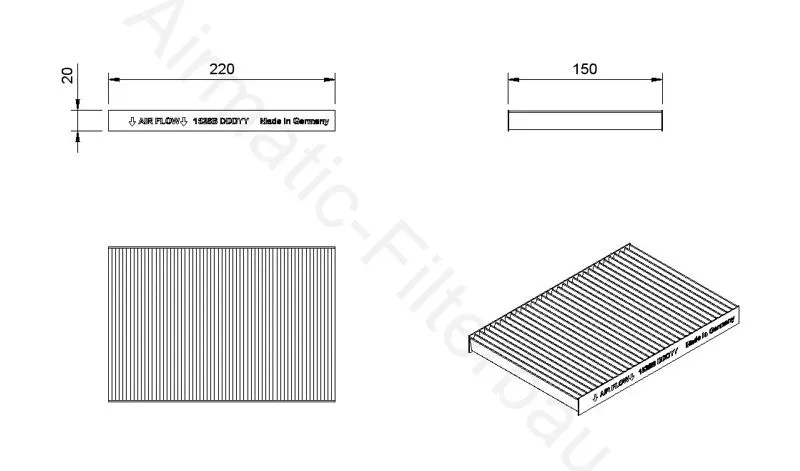 Filter, cabin air (IF1528B)