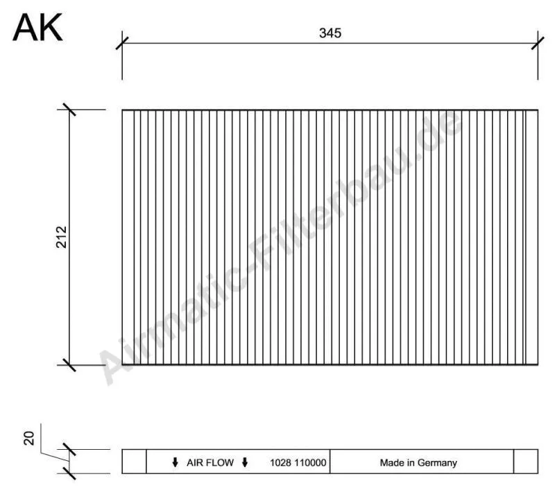Filter, cabin air (IF1028)