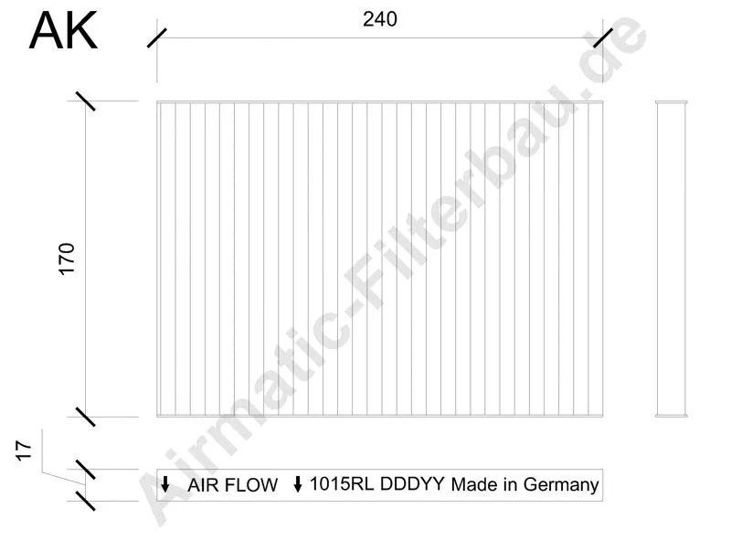 Filter, cabin air (IF1015RL)