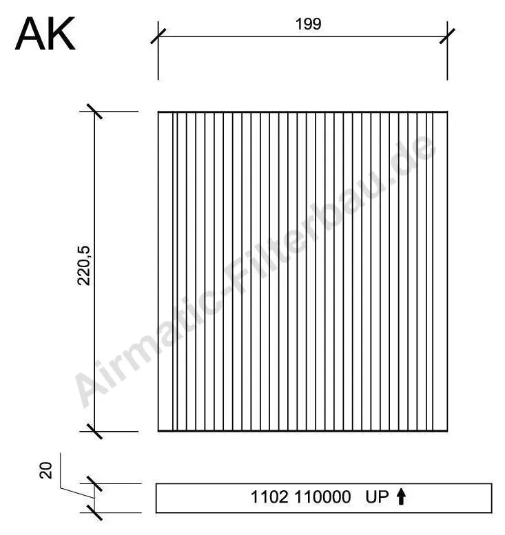Filter, cabin air (IF1102)