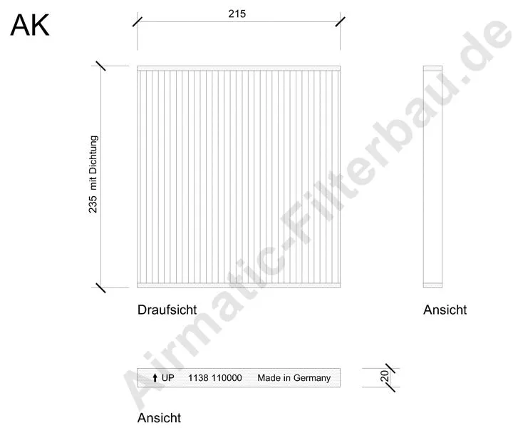 Filter, cabin air (IF1138)