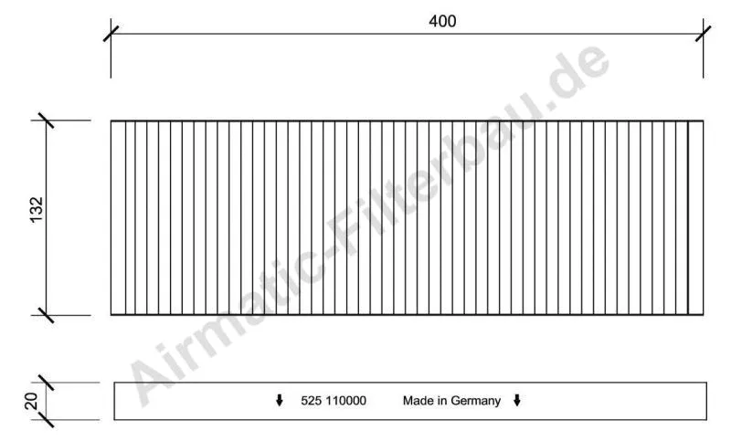 Filter, cabin air (IF0525)