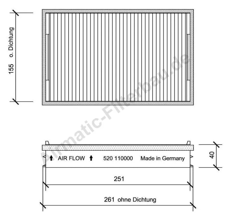 Filter, cabin air (IF0520)
