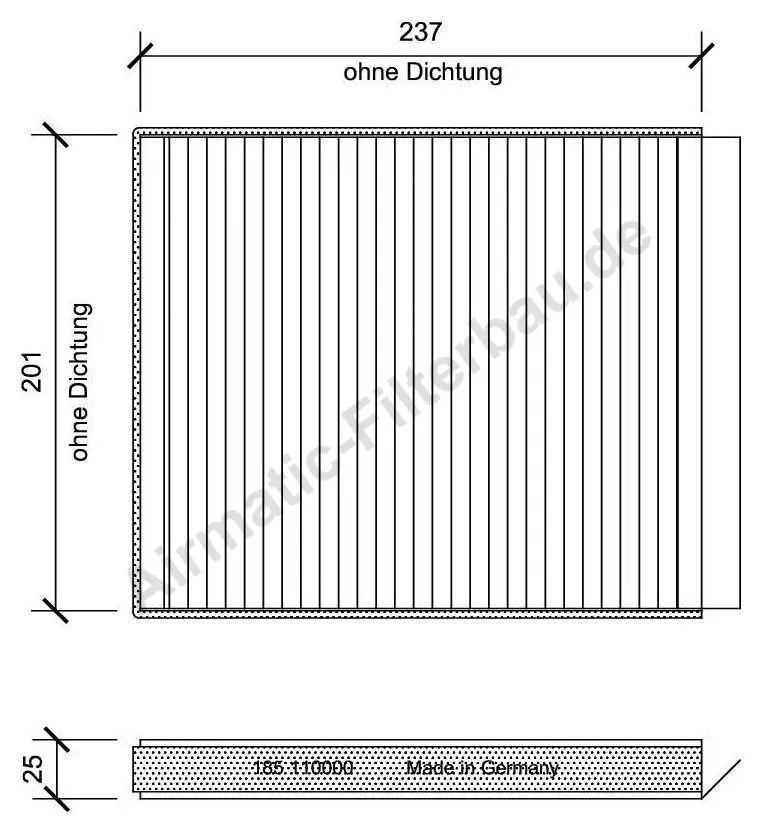 Filter, cabin air (IF0185)