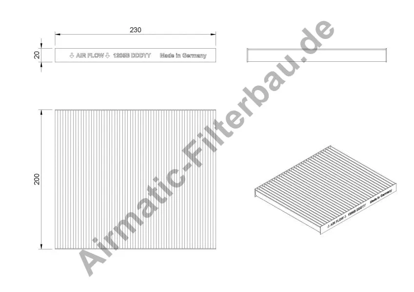 Filter, cabin air (IF1205B)