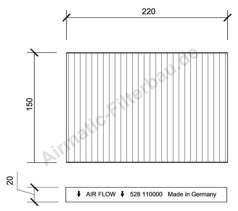 Filter, cabin air (IF0528)