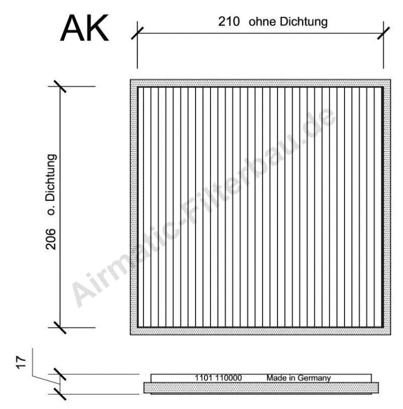 Filter, cabin air (IF1101)