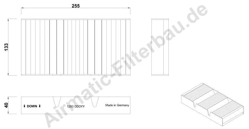 Filter, cabin air (IF1283-2S)