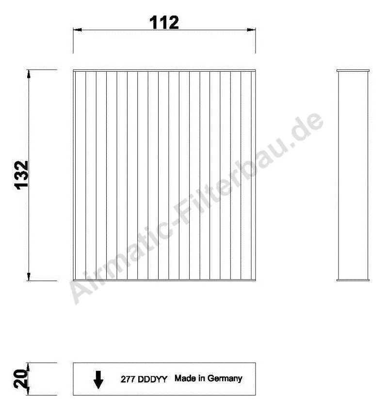 Filter, cabin air (IF0277)