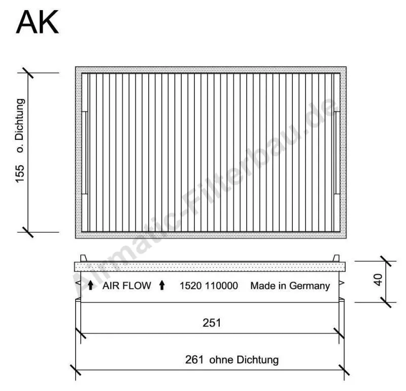 Filter, cabin air (IF1520)
