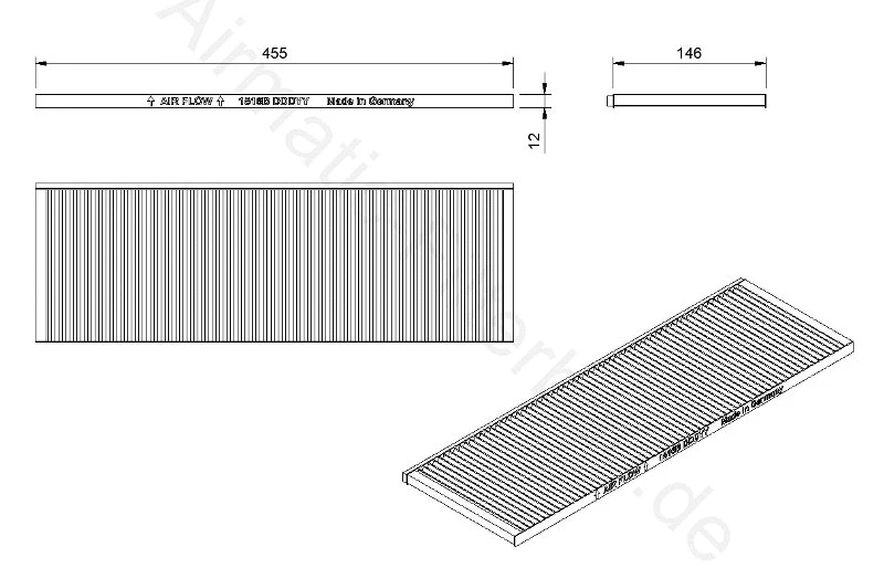 Filter, cabin air (IF1516B)