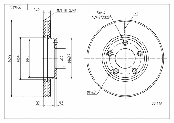 Brake Disc (221 446)
