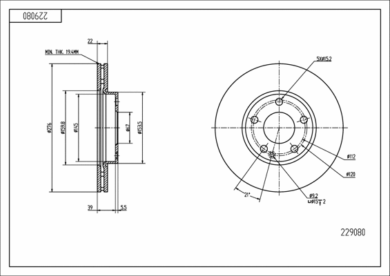 Brake Disc (229 080)