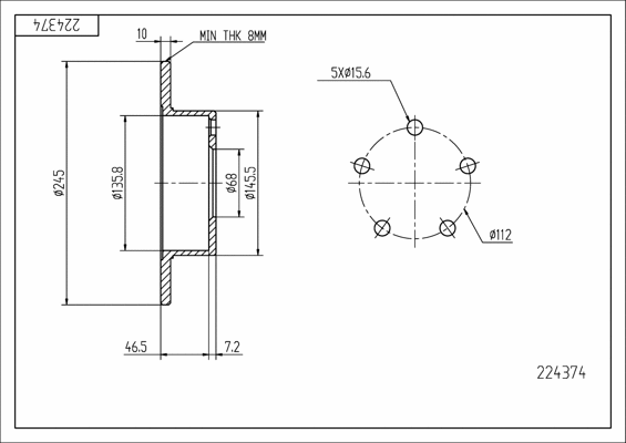Brake Disc (224 374)