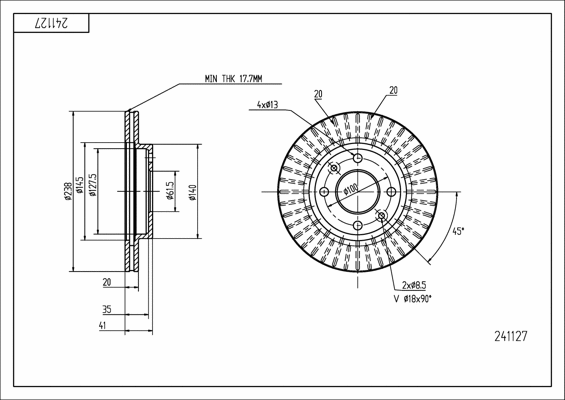 Brake Disc (241 127)