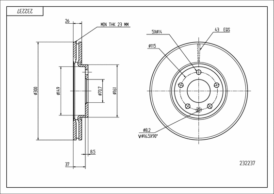 Brake Disc (232 237)