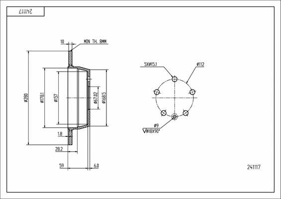 Brake Disc (241 117)